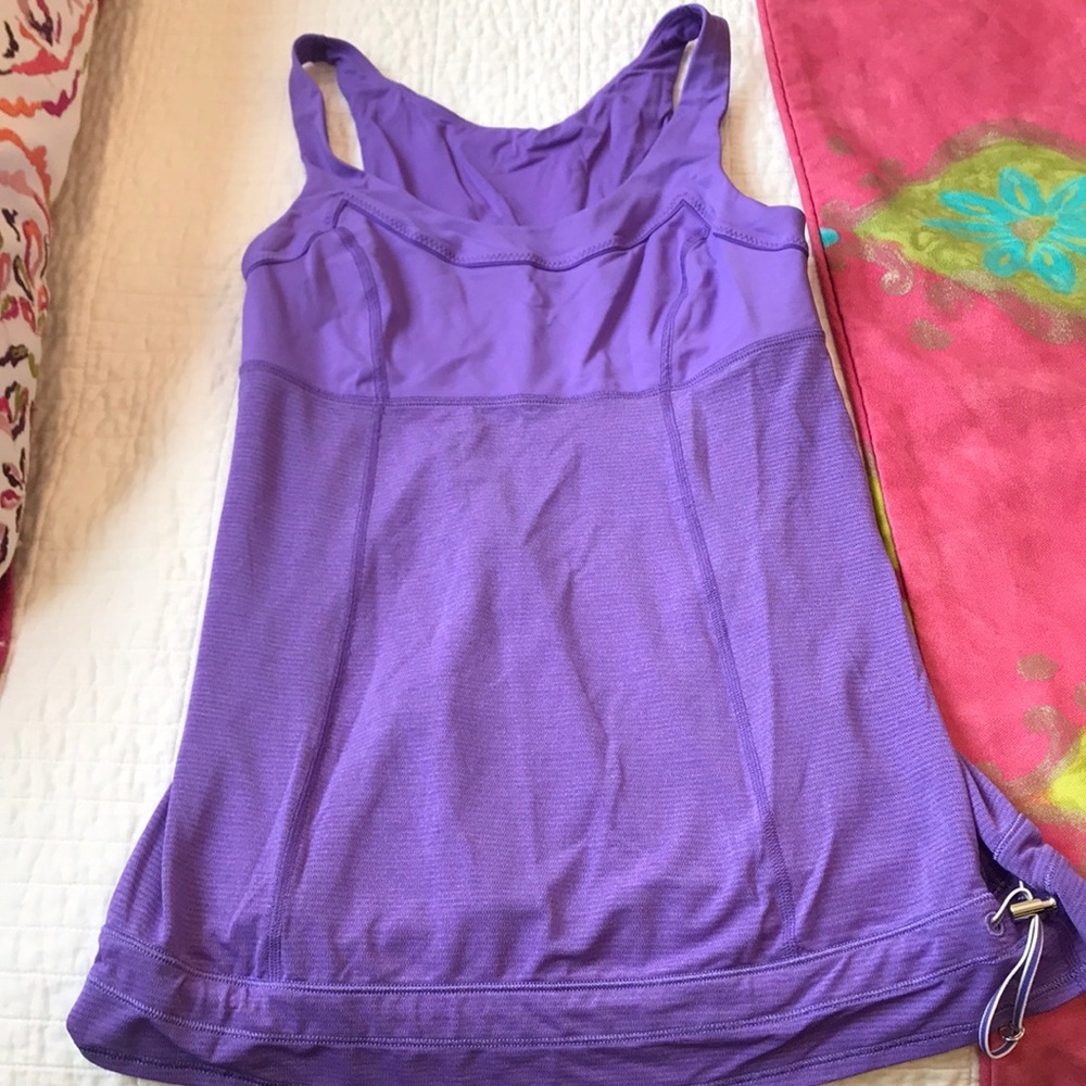 purple shirt